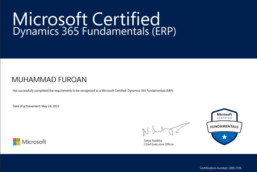 Microsoft Dynamics 365 Fundamentals (ERP)